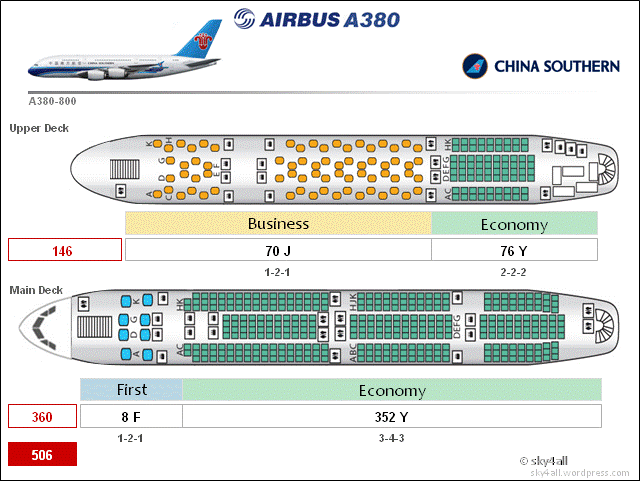 CZ A380 Cabin