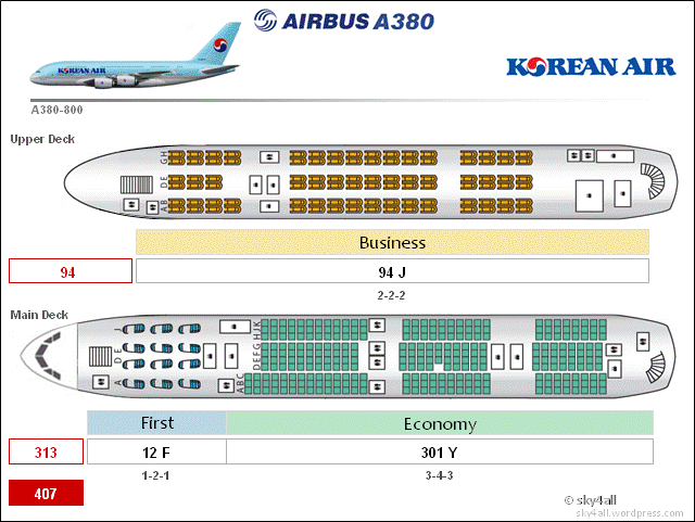 KE A380 Cabin